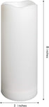 Outdoor Waterproof Flameless LED Pillar Candles with Timer Battery Operated Plastic Large Decorative Electric Candle Lights for Halloween Christma...