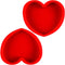 2 Packs Silicone Heart Shaped Cake Pans for Baking, 10inch Cake Molds for cakes and Chocolate Cakes, Non-stick silicone bakeware sets, Easy Clean,...