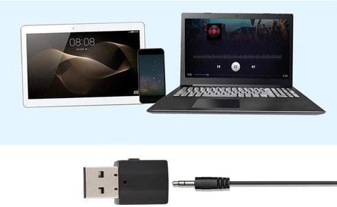 Bluetooth AUX Adapter, 2 in 1 Universal USB Bluetooth 5.0 Wireless Audio Transmitter Receiver Portable Hi-fi Audio Stereo Receiver Adapter for Hom...