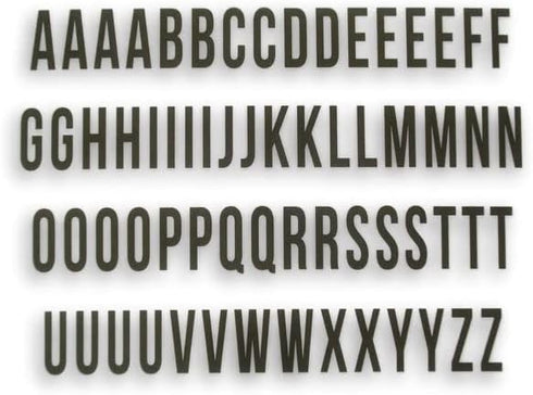Momenta Cardstock Alphabet Stickers - Large Black Adhesive Letter Stickers for Posters, Bulletin Board, Presentation Charts - 4 Inches - 64 Count...