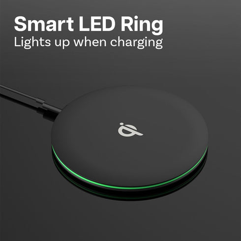 MMOBIEL Wireless Charger 15W Qi Charging - Wireless Charging Pad Compatible with iPhone and Samsung Charging Pad Also Compatible with AirPods and ...