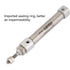Pneumatic Air Cylinder CDJ2B10-30B 10mm Diameter 30mm Stroke Double Acting Stainless Steel 2 Hydraulic Cylinder...
