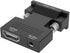 HDMI to VGA Adapter, 1080P 60Hz, with 3.5mm Audio Cable, Compatible for Laptop Computer to TV Projector Monitor...