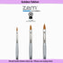 ZEM Brush Golden Taklon Cat's Tongue Brush Set...