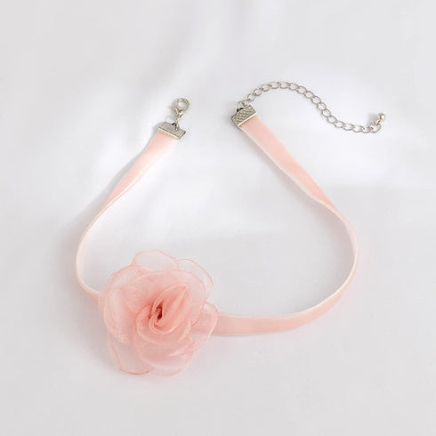 Vintage Flower Lace Velvet Choker Necklace Lolita Sexy Rose Lace Collar Neck Chain Bridal Wedding Party Neck Jewelry for Women and Girls...