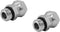 (2-PACK) 6900-08-08-O Hydraulic Hose Adapter Fitting 1/2" Male O-Ring Boss (3/4"-16UNF)×1/2" NPSM Female Pipe Swivel (1/2"-14NPSM) SAE Straight Pi...