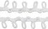 Button Looping ZCZQC 10Yard 15mm Wide White Elastic Cord Stretch Band with Buttonhole for DIY Sewing Crafts Elastic Button Loop...