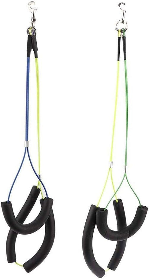 TOPINCN Dog Grooming Restraint Rope Adjustable Pet Grooming Leash Pet Grooming Table Harness for Pet Grooming Table Pet Grooming Loop(Yellow and B...