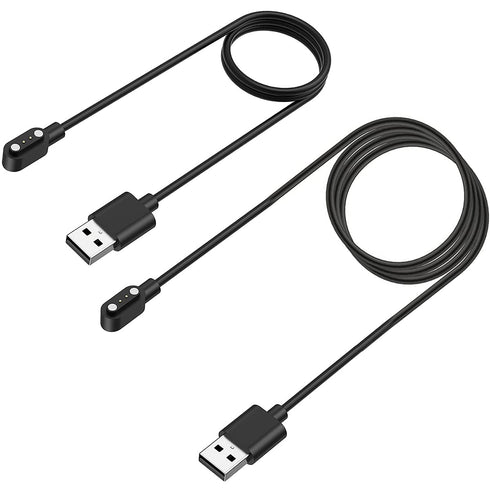 Charger for Wyze Watch, 2Pcs Replacement USB Charging Cable for Wyze Smart Watch 44mm 47mm (3.3 feet +2.2 feet)...