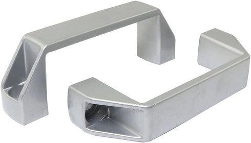 2-Pack Silver Aluminium Alloy Handle Rectangular Industrial Pull Handle for 20 Series Aluminum Extrusion Profile Accessories 90mm...