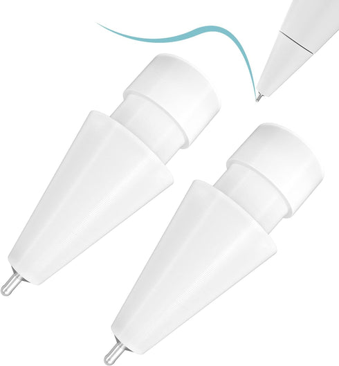 Upgraded Pencil Tips fit for Apple 2nd 1st Gen USB-C iPad Pro Air Mini Pencil,0.78mm No Wear Out iPencil Fine Point Accurate Increasing Apple Pen ...