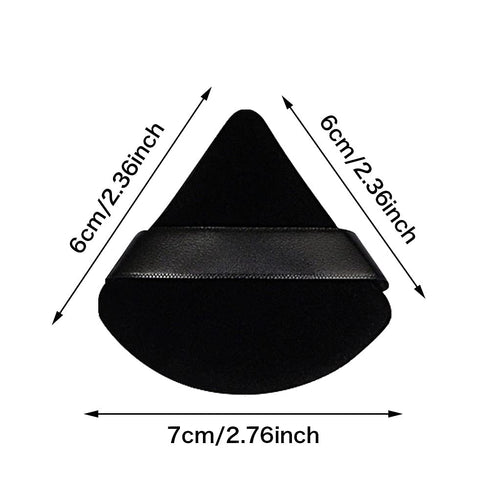 12 Pieces Triangle Powder Puff Setting Powder Puff for Face Powder Velour Makeup Pads Puff for Powder Pink Makeup Sponge Powder Puffs for Face Pow...