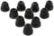 10pcs Black Double Flange Replacement Silicone Earbuds EarTips 4.1mm Connector(Fits PowerBeats 2 wireless)...