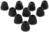 10pcs Black Double Flange Replacement Silicone Earbuds EarTips 4.1mm Connector(Fits PowerBeats 2 wireless)...