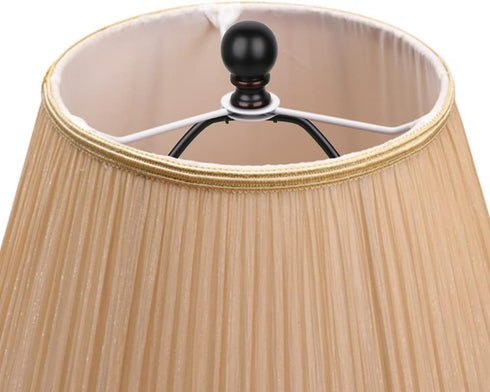 8 Inch Lamp Harp, 2 Set Black Lamp Shade Harp Holder with Finial, DIY Detachable Replacement Lampshade Adapter Harp Bracket Hardware for Table & F...