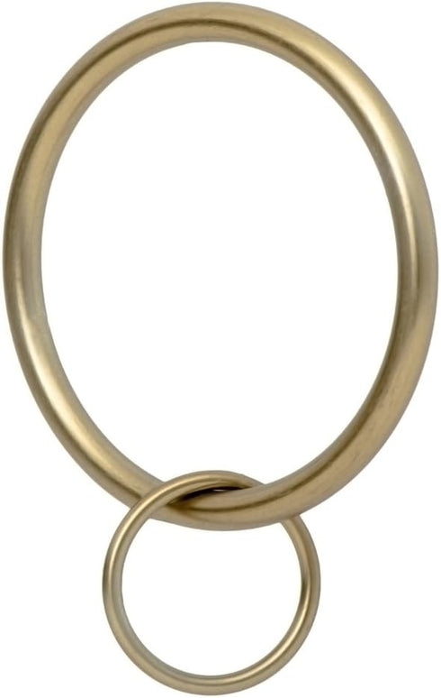 Ivilon Drapery Eyelet Curtain Rings - 2" Ring Loop for Hook Pins, Set of 14 - Warm Gold...