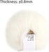 Popular Soft Mohair Knitting Angora Wool Yarn for DIY Knitting (with a Crochet)(White)......