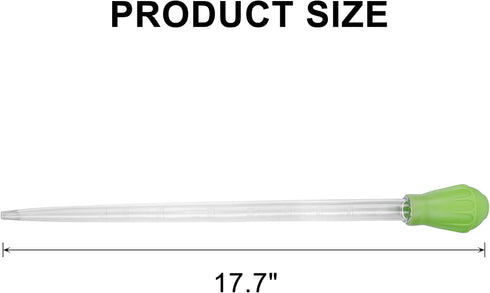 50 ML Coral Feeder Long Syringe, Aquarium Long Syringe Dropper Pipette Turkey Baster for Marine Fish Feeding ?Green/Long Syringe)...