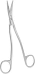 Applique Long Thin Needlepoint Blade 6.1 Inch - Double Bent Curved Offset Handle Scissors with Pouch Sleeve for Embroidery, Fabric, Thread, Knitti...