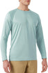 Men's UPF 50+ Rash Guard Swim Shirt Long Sleeve Moisture Wicking Quick Dry Lightweight Wrinkle-resistant Fishing Running, Light Green, Small...