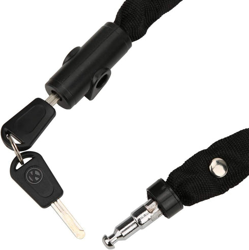 Bike Chain Lock with Key, 1.2m Bike Locks Anti-Theft Chain Lock Portable Lengthen Cycling Safety Locking Chain for Motorcycle Electric Scooter...