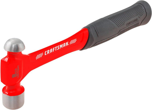 CRAFTSMAN CMHT54177 CRAFTSMAN 8OZ BALL PEEN HAMMER, Red...