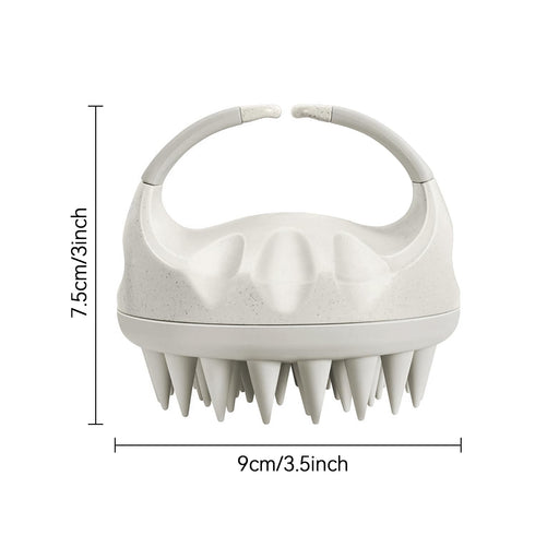 Scalp Massager Shampoo Brush, Scalp Scrubber with Soft Silicone Bristles, Scalp Exfoliator Brush with Soft Silicone, Soft Silicone Scalp Scrubber ...