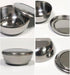 Stainless Steel Korean Kitchen Restaurant Dinner Soup Rice Bowl & Cover 2 Sets...