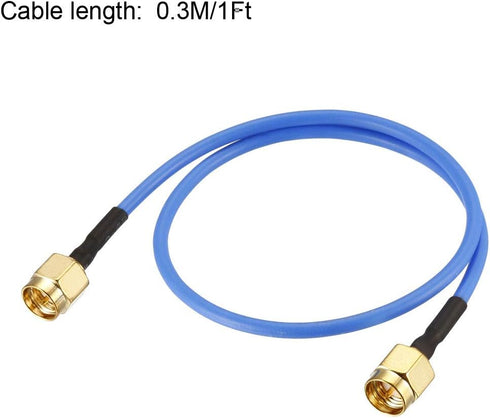 uxcell SMA Male to SMA Male RG405 Coax Cable 0.3Meter/1Ft 2pcs...
