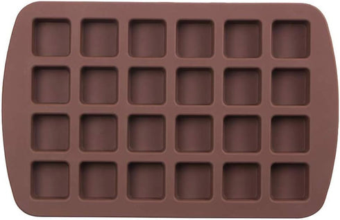 Webake Mini Brownie Pan Square Silicone Baking Mold for Keto Fat Bomb, Chocolate, Peanut Butter, Blondie...
