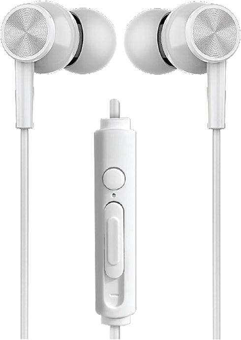 in-Ear Earbuds with Microphone, XYS-E3512 (White)...