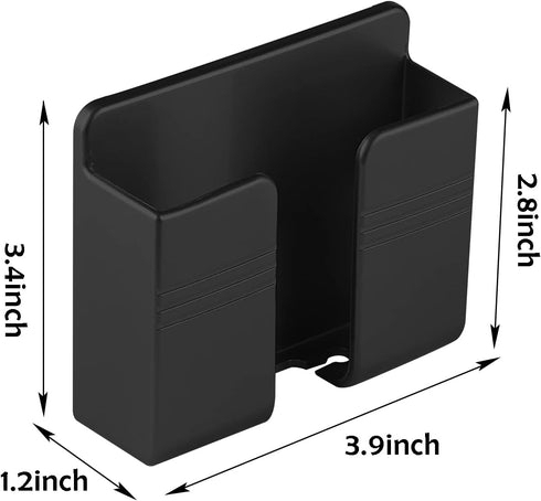 CEI&BPY 2Pcs Phone Holder Wall Mounted, Phone Stand with Self Adhesive. Phone Holder for Shower/Charging.Compatible with iPhone and Android (2Pcs-...
