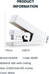 Effortless Stapler, Office Stapler, 25 Sheet Capacity, Multi-Functional Manual Stapler for Students, Family, ABS Body, Steel Construction, a Stora...