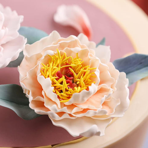 SK 5-Piece Peony Fondant Cutters Set Sugarcraft Modeling Tools Kit for Cake Decoration Black...