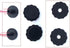 4 Set Portable Travel Umbrella Top Screw Cap Replacement 6mm + 8mm Thread End Stop Cover Stopper Tip with Waterproof Gasket for Mini Folding Compa...