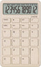 UNIONE Pocket & Desktop Beige Calculator with a Bright LCD, Dual Power Handheld Desktop. Color. Business, Office, High School...