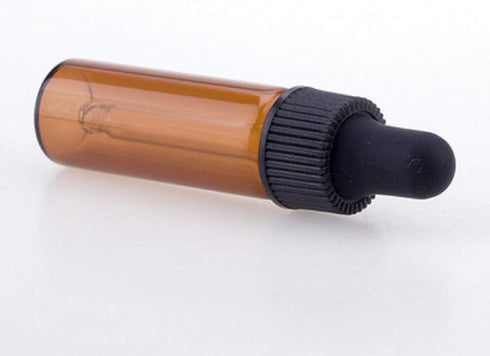 15Pcs Amber Dropper Bottles 4ml Mini Empty Perfume Glass Sample Vials Essential Oil Dropping Bottles Cosmetic Lotion Containers with Glass Dropper...