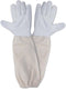 KINGLAKE Beekeeping Gloves Bee Hive Gloves Goatskin A Pair of Beekeeping Protective Gloves with Sleeves Large Perfect for the Beginner Beekeeper...