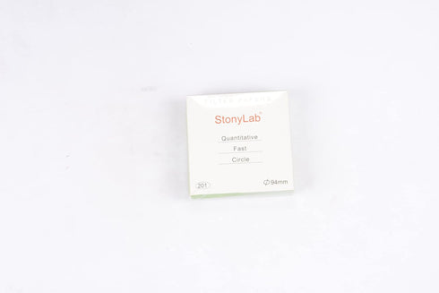 StonyLab Quantitative Filter Paper Circles, 94mm Diameter Cellulose Filter Paper with 20 Micron Particle Retention Medium Filtration Speed, Pack o...