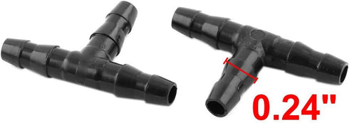uxcell 10 Pcs 6mm Dia 3 Ways T Shape Airline Air Tube Connectors for Aquarium...