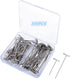150 Pcs T Pins, Sewing Pins for Blocking Knitting, Modelling, Wig Making and Crafts, Straight Pins T-Pins Stainless Steel Nickel Plated with Stora...