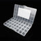 32 Grids Clear Plastic Organizer Box, Craft Storage Container for Beads Organizer, Art DIY, Crafts Jewelry Storage, Fishing Tackles, Rock Collecti...