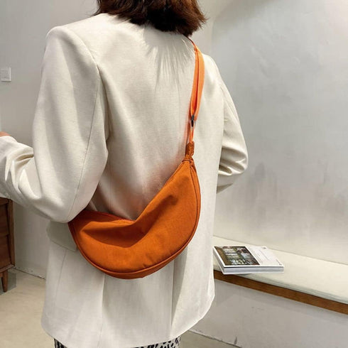 Crossbody Bag for Women Shoulder Messenger Bag Chest Bag Underarm Bag Casual Nylon Cross Body Bag(black)...