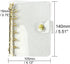 A7 Soft PVC Binder Cover Glitter Golden Refillable Budget Binder 6-Holes Loose Leaf Notebook Binders Round Ring Personal Planner Pages Protectors ...