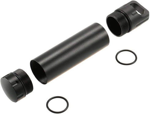 Outdoor Waterproof Capsule Portable Waterproof Container Seal Bottle Holder Case Aluminum(Black)...
