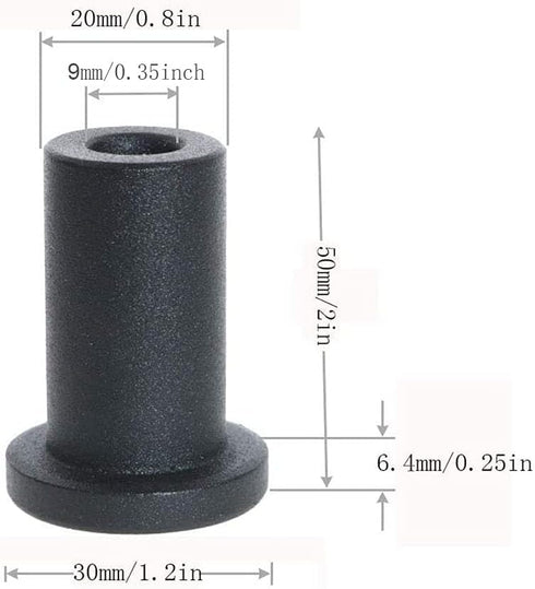 Sliding Barn Door Spacers-Sliding Barn Door Hardware Longer Washer,Spacer Replacement Sliding Barn Door Hardware for Flat Track Pack of 4 (50mm/2i...