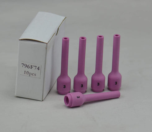 RIVERWELD TIG Alumina Nozzles Ceramic Cups Long Assorted Size Kit 796F74 (#3XL 3/16") 796F75 (#4XL 1/4") 796F76 (#5XL 5/16") 796F77 (#6XL, 3/8") O...
