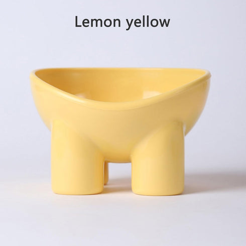 Cat Bowls Elevated Macaron Color Protects The Neck from Upsetting Plastomer Tilted Food and Water Bowl,Elevated Dog Bowls for Small Dogs (Turq)...