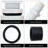 Nylon PA66 Cable Gland Connector,1/2"NPT Waterproof IP68 Cable Glands,Adjustable Locknut,for 6-12mm Outdoor Used in Junction Box (1/2"NPT,White,25...