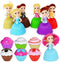 6PCS Mini Beautiful Cake Doll Toy,Surprise Transforming Scented Princess Dolls Gift Set for Children Kid Funny Game Gift for 3 Year Old Girls...